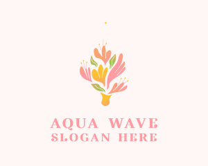 Spring Flower Bouquet  logo design