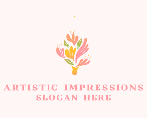 Spring Flower Bouquet  logo design