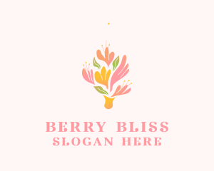 Spring Flower Bouquet  logo design