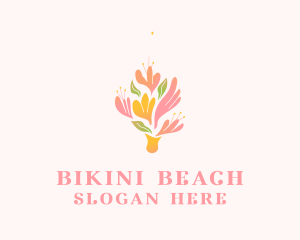 Spring Flower Bouquet  logo design