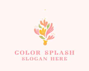 Spring Flower Bouquet  logo design