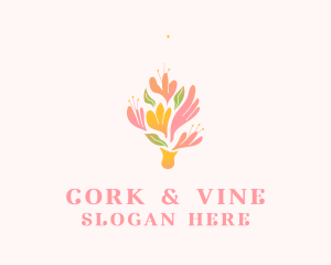 Spring Flower Bouquet  logo design