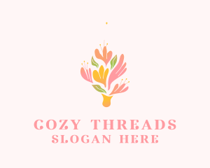 Spring Flower Bouquet  logo design