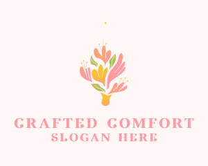 Spring Flower Bouquet  logo design