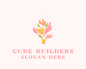 Spring Flower Bouquet  logo design