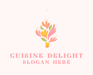 Spring Flower Bouquet  logo design