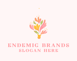 Spring Flower Bouquet  logo design