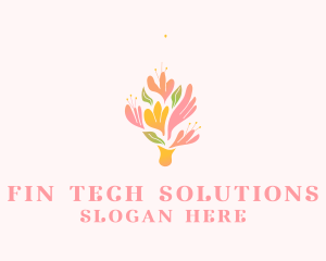 Spring Flower Bouquet  logo design