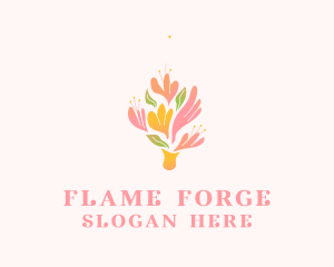 Spring Flower Bouquet  logo design