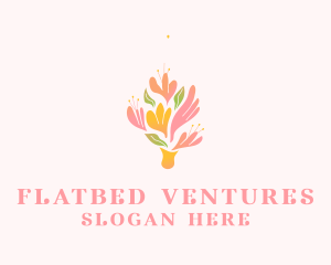 Spring Flower Bouquet  logo design