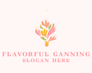 Spring Flower Bouquet  logo design