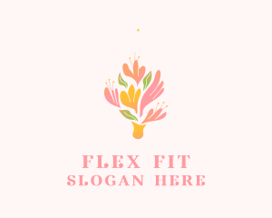 Spring Flower Bouquet  logo design