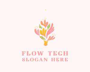 Spring Flower Bouquet  logo design