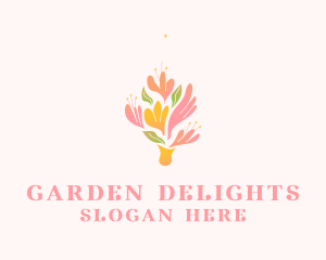 Spring Flower Bouquet  logo design