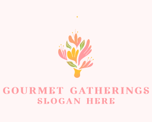 Spring Flower Bouquet  logo design