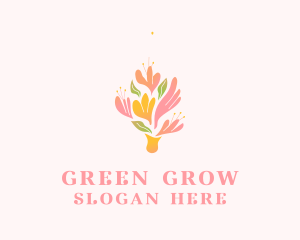 Spring Flower Bouquet  logo design