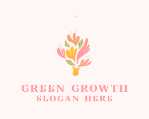 Spring Flower Bouquet  logo design