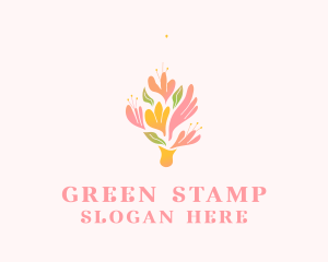 Spring Flower Bouquet  logo design