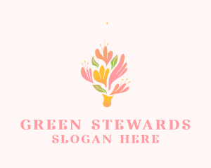 Spring Flower Bouquet  logo design