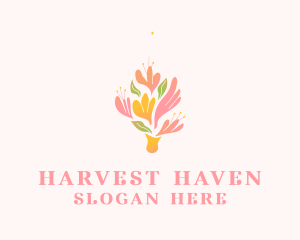 Spring Flower Bouquet  logo design