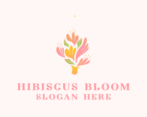 Spring Flower Bouquet  logo design