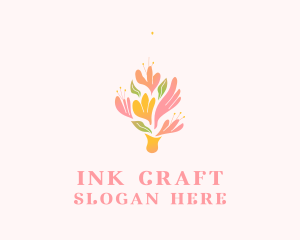 Spring Flower Bouquet  logo design