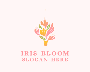 Spring Flower Bouquet  logo design