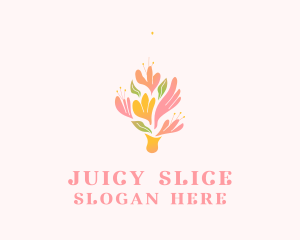 Spring Flower Bouquet  logo design