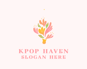 Spring Flower Bouquet  logo design