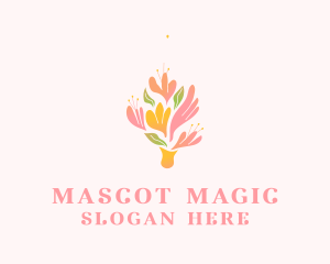 Spring Flower Bouquet  logo design