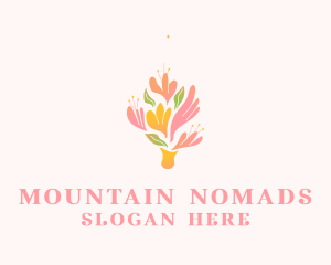 Spring Flower Bouquet  logo design