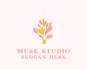 Spring Flower Bouquet  logo design