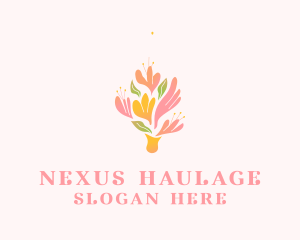 Spring Flower Bouquet  logo design