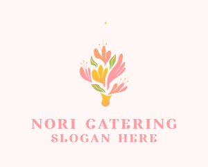 Spring Flower Bouquet  logo design