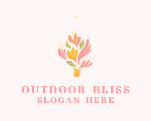 Spring Flower Bouquet  logo design