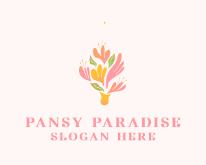 Spring Flower Bouquet  logo design