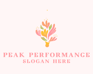 Spring Flower Bouquet  logo design