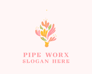 Spring Flower Bouquet  logo design