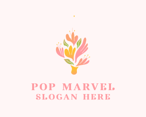 Spring Flower Bouquet  logo design