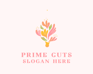 Spring Flower Bouquet  logo design