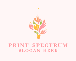 Spring Flower Bouquet  logo design