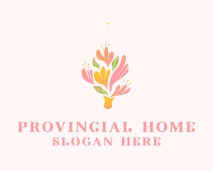 Spring Flower Bouquet  logo design