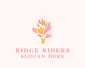 Spring Flower Bouquet  logo design