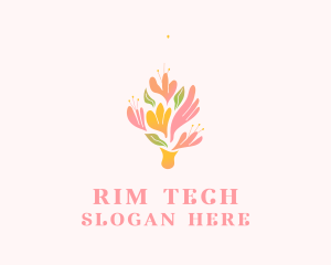 Spring Flower Bouquet  logo design