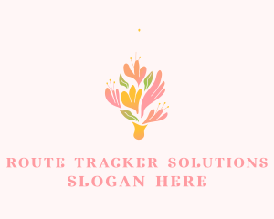 Spring Flower Bouquet  logo design