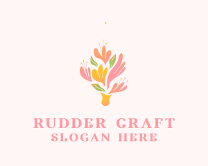 Spring Flower Bouquet  logo design