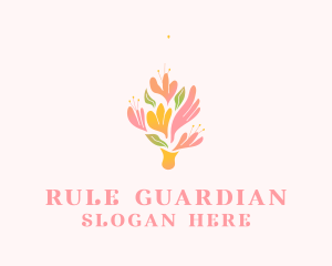 Spring Flower Bouquet  logo design