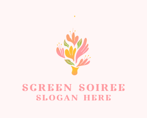 Spring Flower Bouquet  logo design