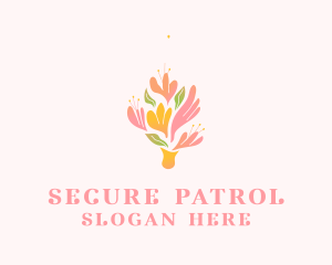 Spring Flower Bouquet  logo design