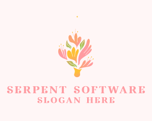 Spring Flower Bouquet  logo design